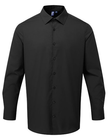 PRE-PR203-Men’s Long Sleeve ‘Recyclight’ Poplin Shirt